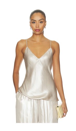 Gloria V-neck Bias Cut Cami in Beige. - size L (also in M, S, XS) - SABLYN - Modalova