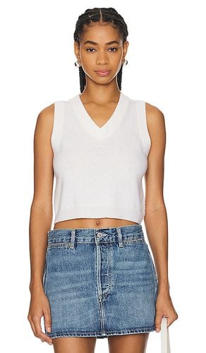 Sterling Cropped V Neck Tank Top in White. - size L (also in M, S) - SABLYN - Modalova