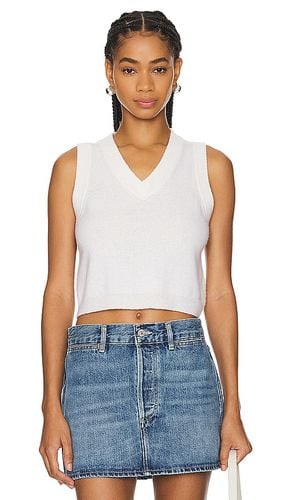 Sterling Cropped V Neck Tank Top in White. - size L (also in M) - SABLYN - Modalova