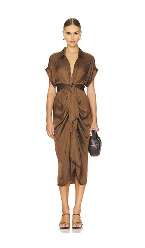 Tori Dress in Chocolate. - size 0 (also in 2, 4, 6, 8) - Steve Madden - Modalova