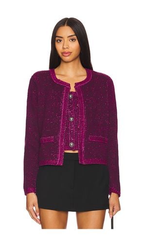 Emelia Sweater Jacket in Purple. - size L (also in M, S, XL, XS) - Steve Madden - Modalova