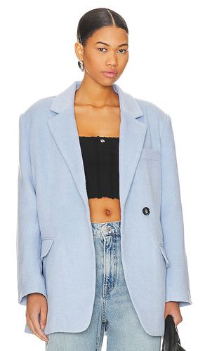 Abrigo blazer myra en color bebe azul talla L en - Baby Blue. Talla L (también en M) - Steve Madden - Modalova