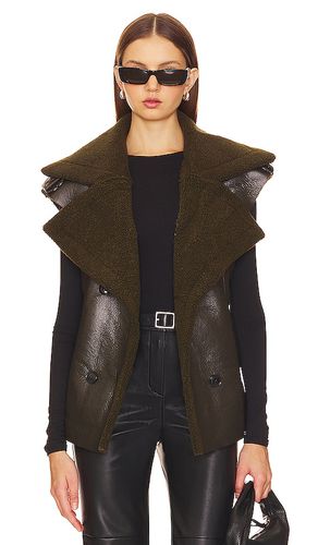 Fawn Faux Leather Vest in . Size M, XL, XS - Steve Madden - Modalova