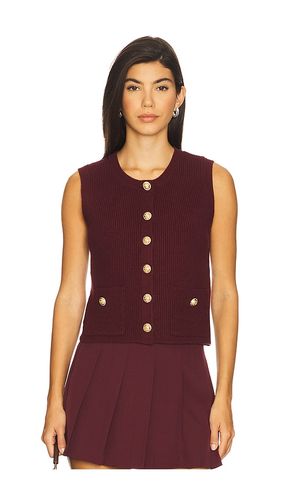 Aliya Sweater Vest in Wine. - size L (also in M, S, XL, XS) - Steve Madden - Modalova