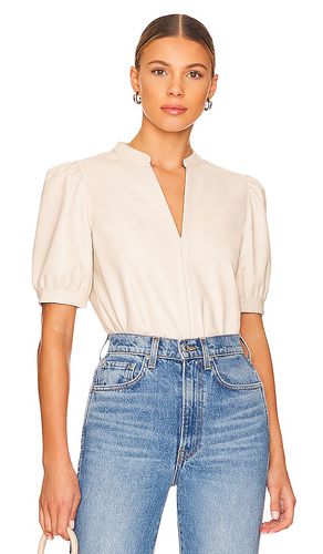 Jane Faux Leather Top in Cream. - size L (also in M, S, XL, XS) - Steve Madden - Modalova