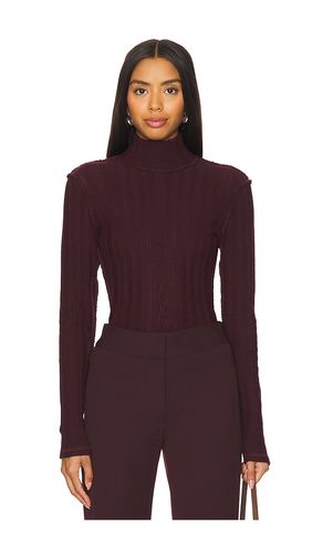 Pointelle Knit Turtleneck in Burgundy. - size M (also in XS) - Smythe - Modalova