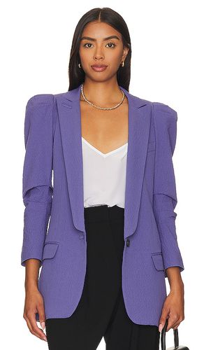 Scrunch sleeve longline blazer en color morado talla 2 en - Purple. Talla 2 (también en 8) - Smythe - Modalova