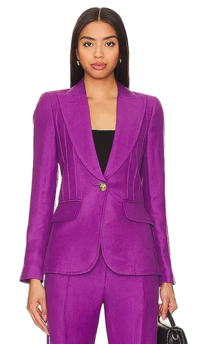 Pintuck Blazer in Purple. - size 2 (also in 4, 6, 8) - Smythe - Modalova