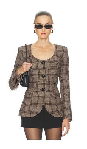 Portrait Neck Blazer in Brown. - size 2 (also in 4, 6) - Smythe - Modalova