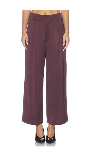 Cropped Pleated Trouser in Burgundy. - size 0 (also in 10, 2, 4, 6, 8) - Smythe - Modalova