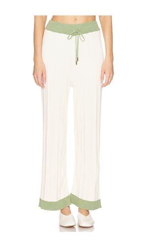 The Cielo Knit Pants in Creme Pistachio in Sage,Cream. - size L (also in M, S, XL, XS) - Sancia - Modalova