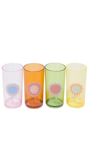 Poolside Tall Tumbler Set Of 4 in Multi - Sunnylife - Modalova