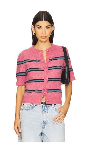 Sanoura Short Sleeve Cardigan in Pink. - size S (also in XS) - SAMSOE SAMSOE - Modalova