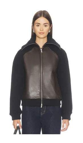 Saolive Leather Jacket in Brown. - size L (also in M, S, XS) - SAMSOE SAMSOE - Modalova