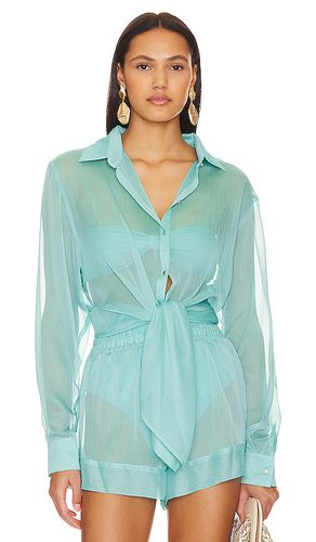 Jonas Button Up Shirt in Teal - Shani Shemer - Modalova