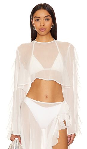 Thoma Cropped Shirt in White in . Size L. Also in M, S - Shani Shemer - Modalova
