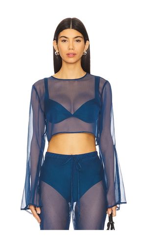 Phoenix Crop Top in Blue. - size L (also in M, S, XS) - Shani Shemer - Modalova