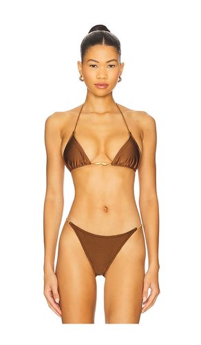 Marlin Bikini Top in Brown. - size L (also in M, S, XS) - Shani Shemer - Modalova