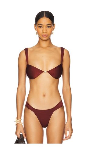 Soriya Bikini Top in Burgundy. - size L (also in M, XS) - Sommer Swim - Modalova
