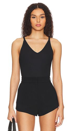 Ribbed Deep V Neck Bodysuit in Black. - size L (also in S, XS) - SPANX - Modalova