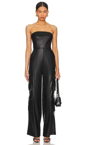 Alice faux leather jumpsuit en color talla L en - Black. Talla L (también en M, S, XL, XS, XXS) - superdown - Modalova
