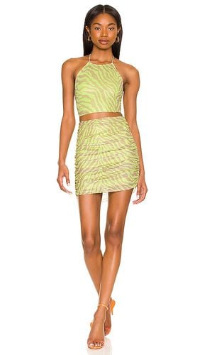 Cierra Ruched Skirt Set in Green. - size M (also in S, XL, XS, XXS) - superdown - Modalova