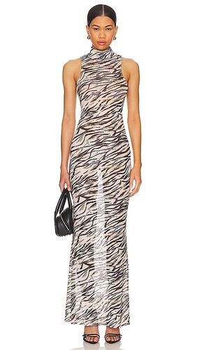 Angelika Sheer Dress in Beige. - size L (also in M, S, XS, XXS) - superdown - Modalova