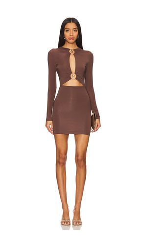 Sarah Cut Out Dress in Chocolate. - size L (also in M, S, XS) - superdown - Modalova