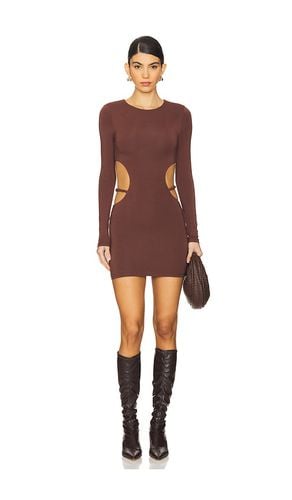 Torianna Mini Dress in Chocolate. - size L (also in M, S, XL, XS, XXS) - superdown - Modalova