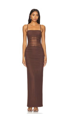 Celeste Maxi Dress in Chocolate. - size L (also in M, S, XL, XS, XXS) - superdown - Modalova