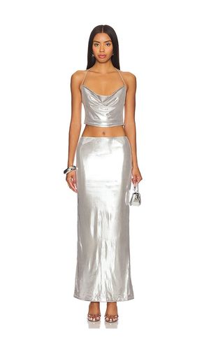 Martina Skirt Set in Metallic Silver. - size L (also in M, S, XL, XS) - superdown - Modalova