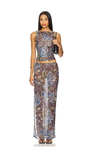 Concha Maxi Skirt Set in Blue. - size L (also in M, XXS) - superdown - Modalova