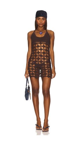 Karol Mini Dress in Chocolate. - size L (also in M, S, XS) - superdown - Modalova