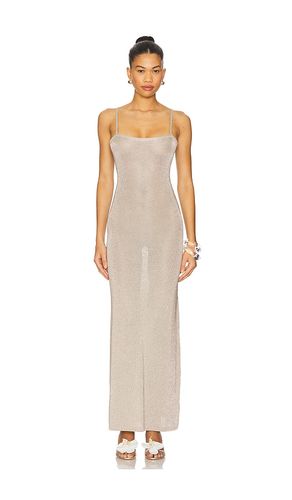 Dalilah Maxi Dress in Metallic Silver. - size L (also in M, S, XS) - superdown - Modalova