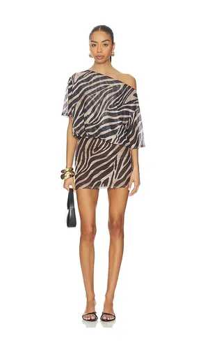 Olya Mini Dress in Tan. - size XS (also in S, M) - superdown - Modalova