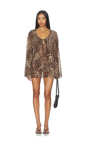 Phaedra Mini Dress in Brown. - size XS (also in XXS, S) - superdown - Modalova