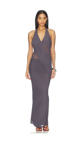 Dynasty Halter Maxi Dress in Grey. - size M (also in S, XS) - superdown - Modalova