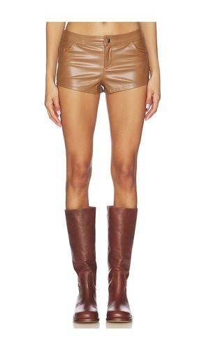 Gianna Faux Leather Shorts in . Size L. Also in M, S - superdown - Modalova