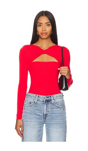 Kenzie knit top en color rojo talla S en - Red. Talla S (también en XS) - superdown - Modalova