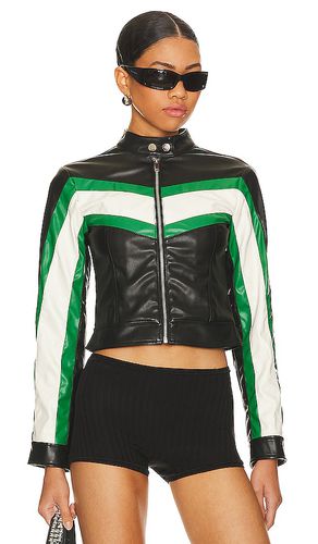 Jackie Faux Leather Moto Jacket in . Size S, XS, XXS - superdown - Modalova
