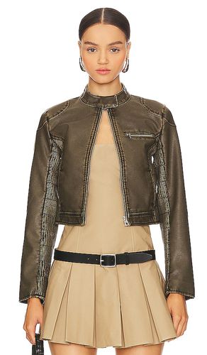 Bay Faux Leather Jacket in . Size M, S, XL, XS - superdown - Modalova