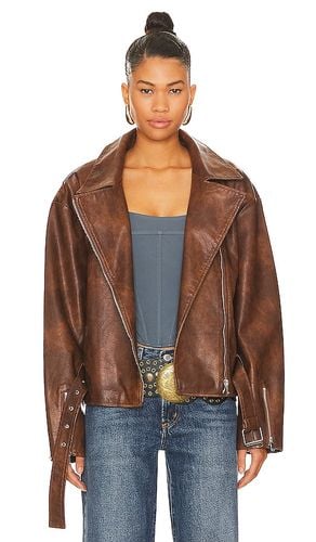 Lana Faux Leather Jacket in . Size M, S - superdown - Modalova