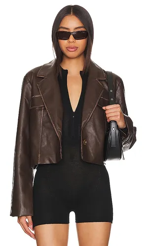 Blakely Faux Leather Jacket in . Size S. Also in M, L, XL - superdown - Modalova