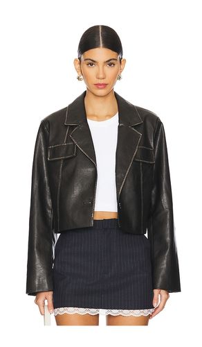 Blakely Faux Leather Jacket in . - size L (also in M, S, XL, XS) - superdown - Modalova