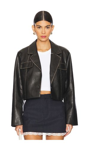 Blakely Faux Leather Jacket in . - size L (also in M) - superdown - Modalova