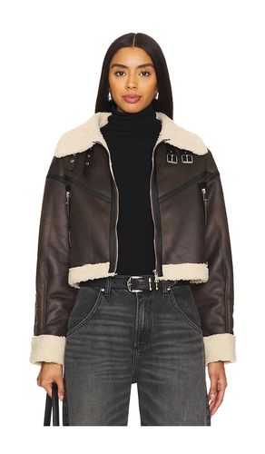 Amelia Faux Leather Jacket in . - size L (also in M, S, XL, XS, XXS) - superdown - Modalova