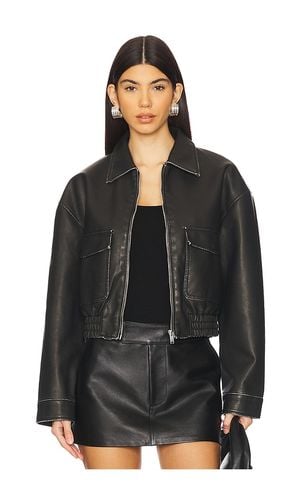 Lolo Faux Leather Jacket in . - size L (also in M, S) - superdown - Modalova