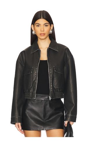 Lolo Faux Leather Jacket in . - size L (also in M, S, XL, XS, XXS) - superdown - Modalova