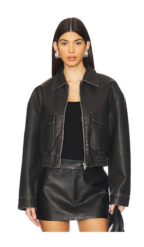 Lolo Faux Leather Jacket in . - size L (also in S) - superdown - Modalova