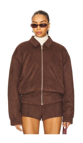 Jessica Faux Suede Bomber in . Size L. Also in M - superdown - Modalova